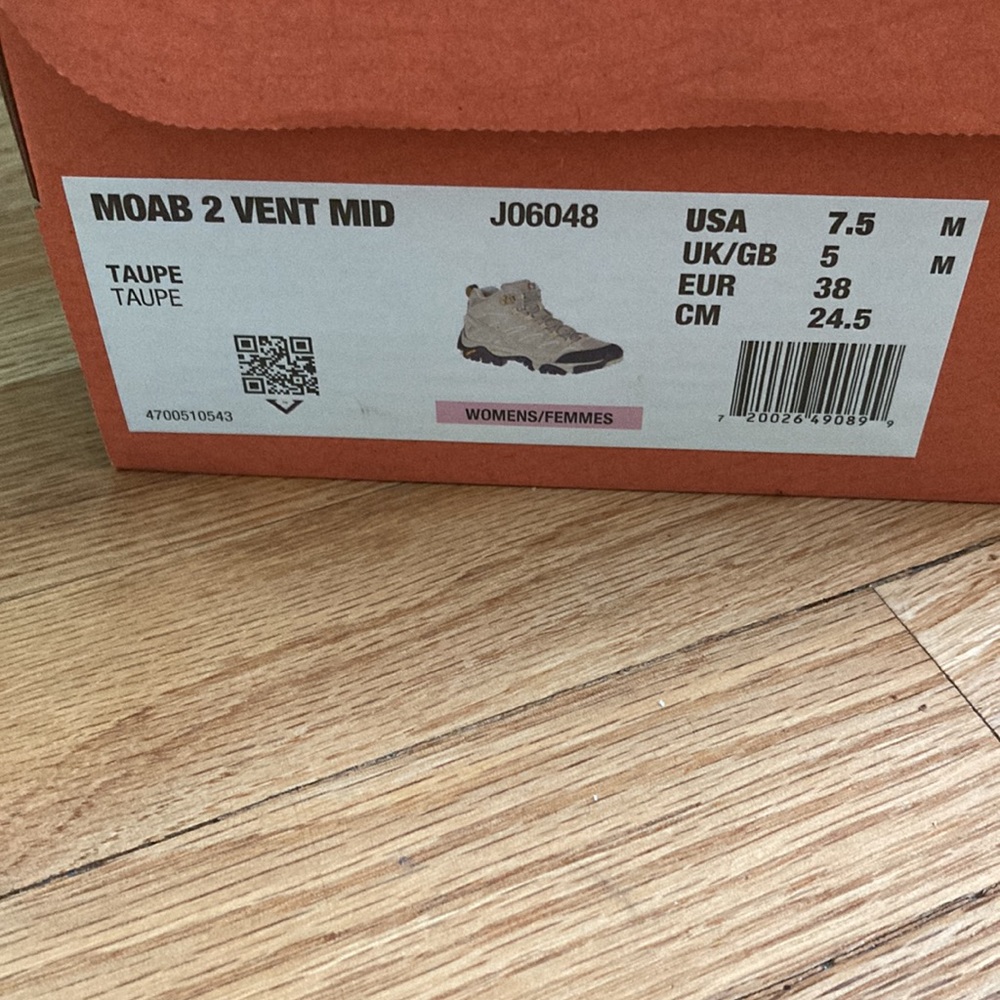 Merrell Moab 2 Vent Mid 7.5 womens - Picture 12 of 12